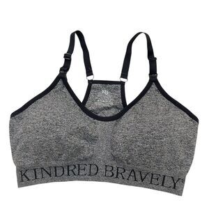 Kindred Bravely Sublime Nursing Sports Bra Womens Medium Gray Marled Wireless